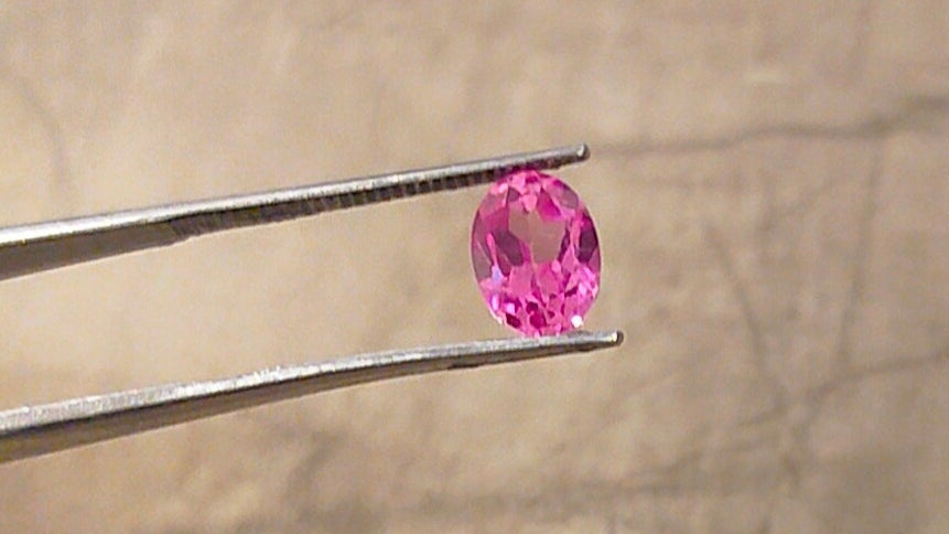 "Exquisite Lab Grown Burma Pink Sapphire - High-Quality, Vibrant, and Expertly Cut Ovals"