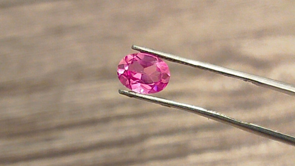 "Exquisite Lab Grown Burma Pink Sapphire - High-Quality, Vibrant, and Expertly Cut Ovals"