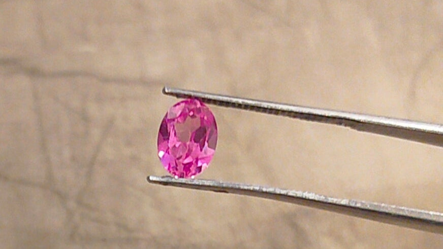 "Exquisite Lab Grown Burma Pink Sapphire - High-Quality, Vibrant, and Expertly Cut Ovals"